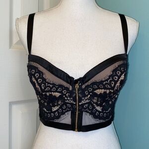 Victoria's Secret Black Lace Corset Demi Bra 🖤